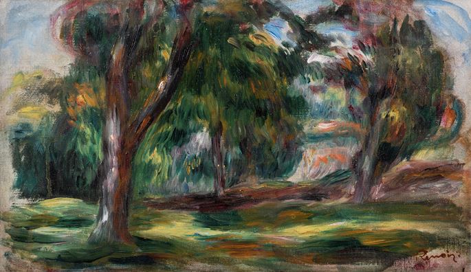 Pierre-Auguste Renoir - Pré et arbres | MasterArt